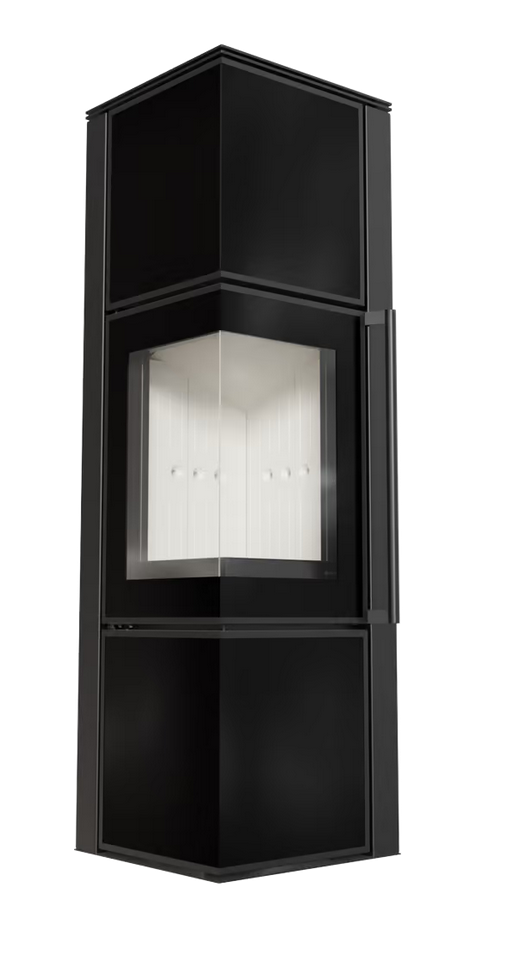 PIEC STALOWY KOZA TORA/M 8 kW czarny panel szklany