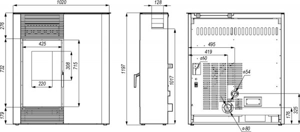 Piec na pellet DEFRO SLIMPELL 9 kW