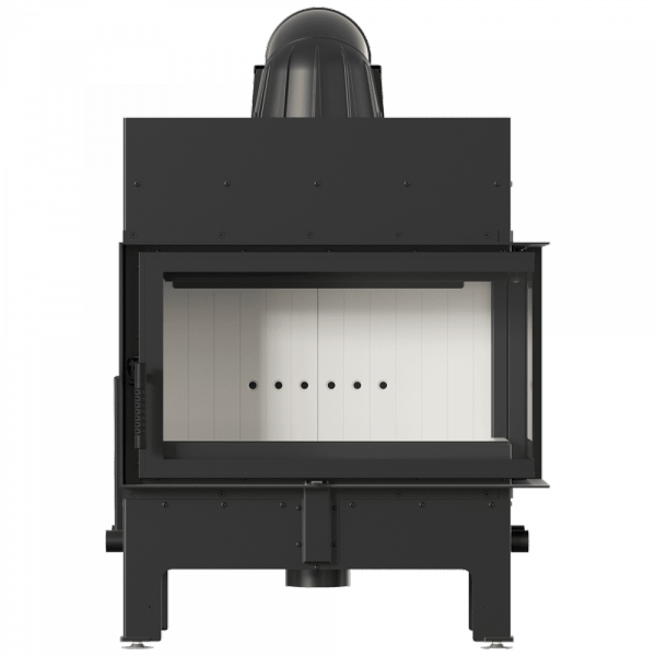 Kominek powietrzny stalowy FLOKI M prawy 10 kW Ø 200