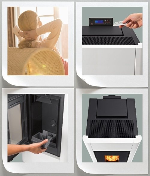 Piecyk na pellet Perla 7 kW blacha - Cadel