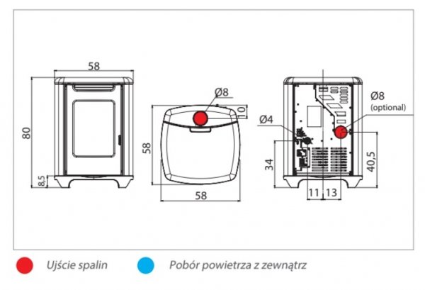 Piec na pellet Edilkamin SENSE 6