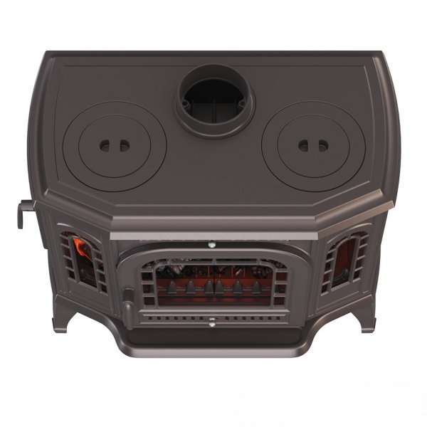 Piec wolnostojący KAWMET P7 (10,7 kW) CookTop LB ECO