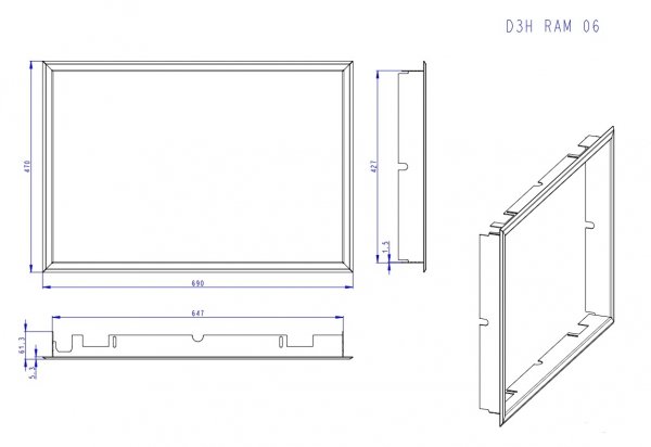ROMOTOP Ramka D3H