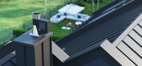 Generator Ciągu Kominowego V - podstawa kwadratowa (otwierana)
