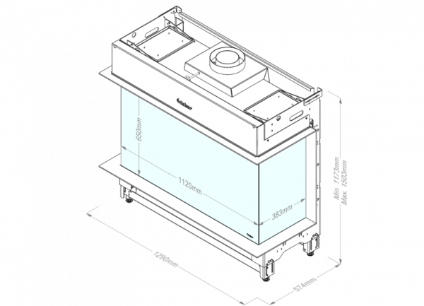 KOMINEK GAZOWY MatriX 1050/650 III
