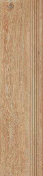 PARADYZ PAR heartwood honey stopnica nacinana struktura mat. 298x1198 mm Opak. 2 g1 szt