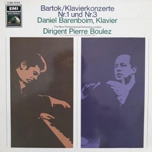 Bartok - Daniel Barenboim / The New Philharmonia Orchestra London / Pierre Boulez - Klavierkonzerte Nr.1 Und Nr.3 (LP)