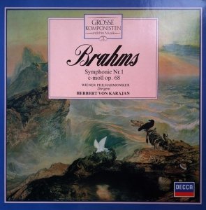 Brahms, Wiener Philharmoniker, Herbert von Karajan - Symphonie Nr. 1 C-moll Op. 68 (LP)