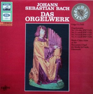 Johann Sebastian Bach - Marie-Claire Alain - Das Orgelwerk Folge I (1. Teil) (LP)