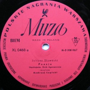 Juliusz Słowacki, Andrzej Łapicki - Poezje (LP)