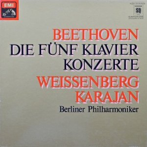 Beethoven, Weissenberg, Karajan, Berliner Philharmoniker - Die Fünf Klavier Konzerte (4LP)