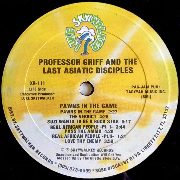 Professor Griff And The Last Asiatic Disciples - Pawns In The Game (LP)