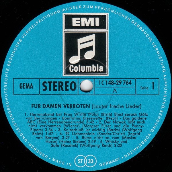 Für Damen Verboten! (Lauter Freche Lieder) (2LP)