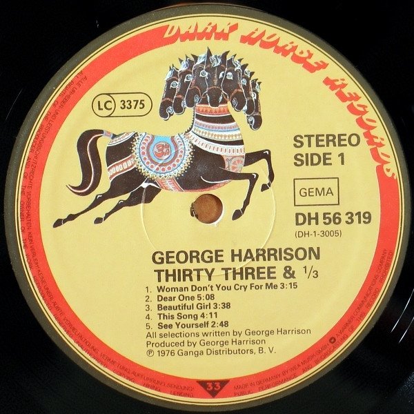 George Harrison - Thirty Three &amp; 1/3 (LP)