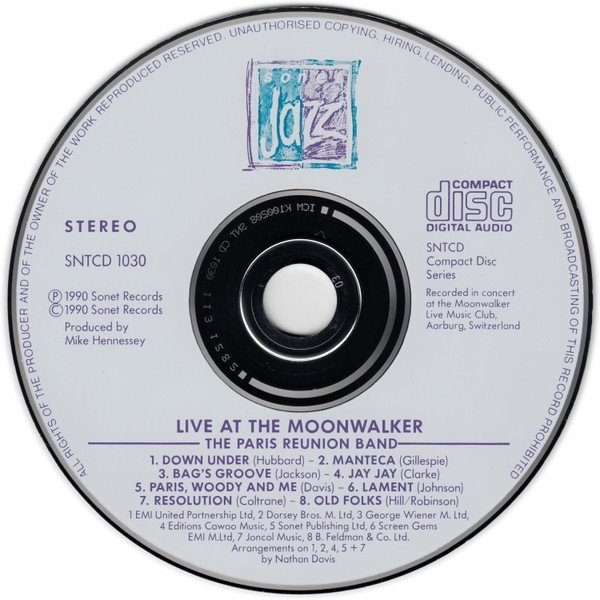 Paris Reunion Band - We Remember Klook (Live At The Moonwalker) (CD)