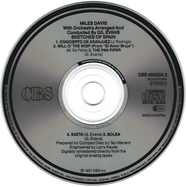 Miles Davis - Sketches Of Spain (CD)