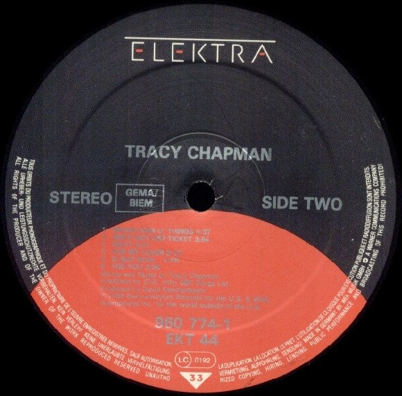 Tracy Chapman - Tracy Chapman (LP)