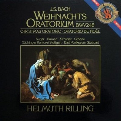 J.S. Bach, Helmuth Rilling, Gächinger Kantorei Stuttgart, Bachcollegium Stuttgart, Auger, Muckenheim, Schreier, Schöne - Weihnachts Oratorium (3LP)