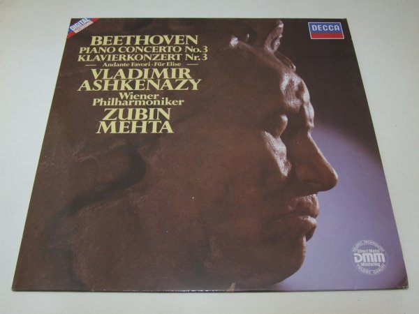 Beethoven / Vladimir Ashkenazy, Wiener Philharmoniker, Zubin Mehta - Piano Concerto No. 3 - Andante Favori - Für Elise (LP)