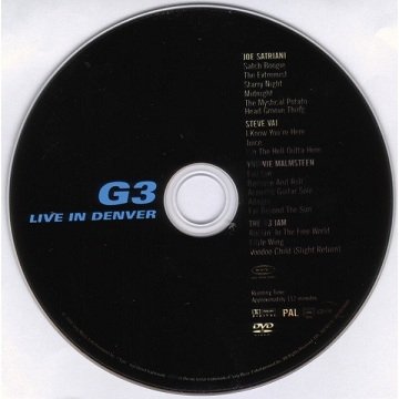 G3, Joe Satriani, Steve Vai, Yngwie Malmsteen - G3 - Live In Denver (DVD)