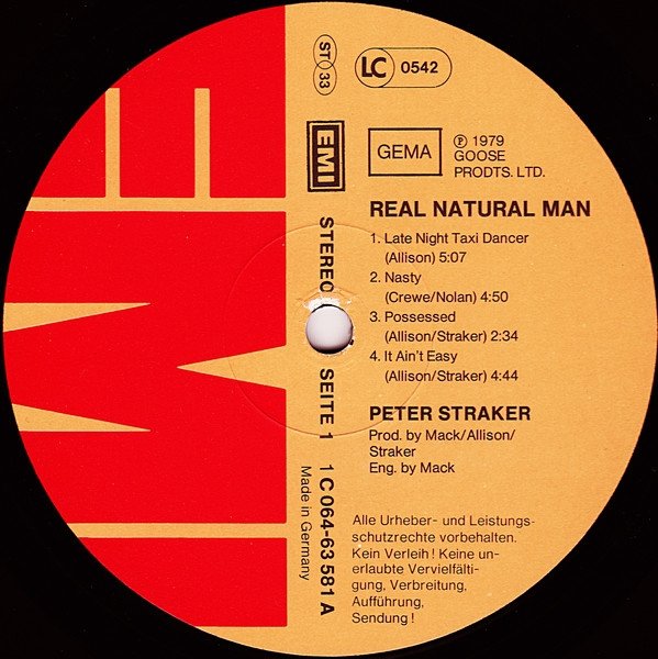 Peter Straker - Real Natural Man (LP)