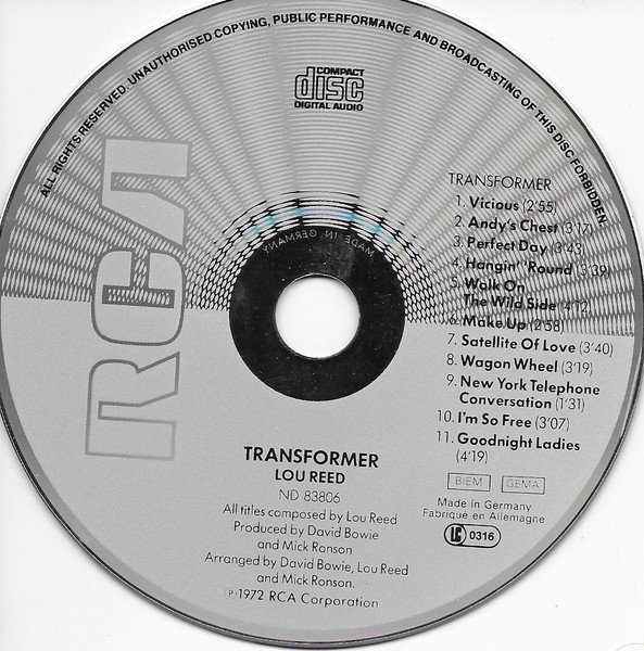 Lou Reed - Transformer (CD)