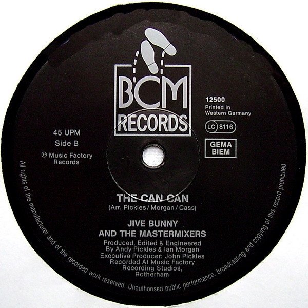 Jive Bunny And The Mastermixers - Can Can You Party (12'')