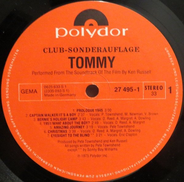 Tommy (Original Soundtrack Recording) (2LP)