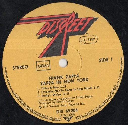 Frank Zappa - Zappa In New York (2LP)