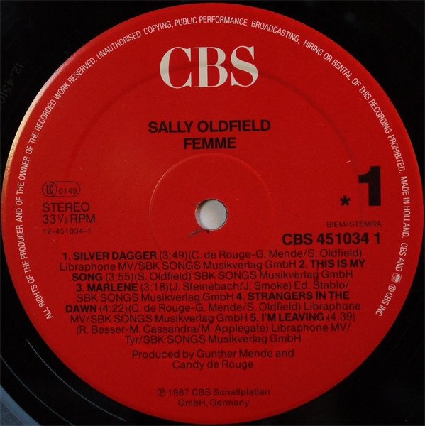 Sally Oldfield - Femme (LP)