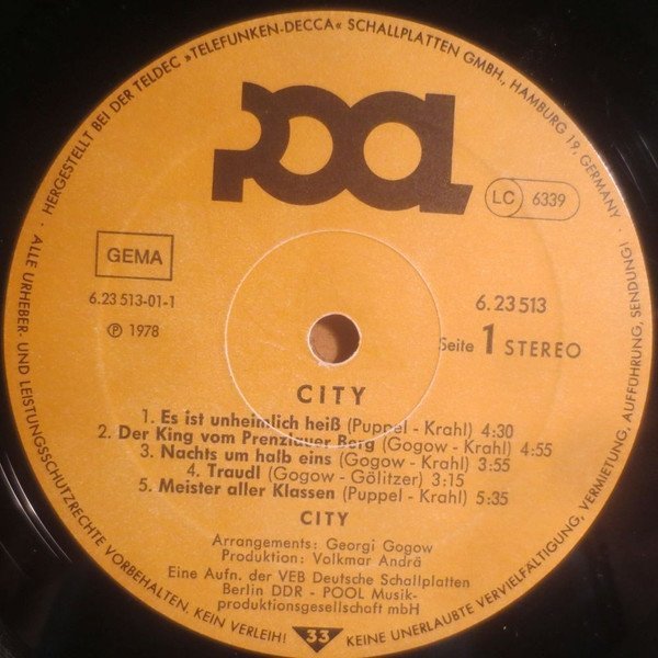 City - City (LP)