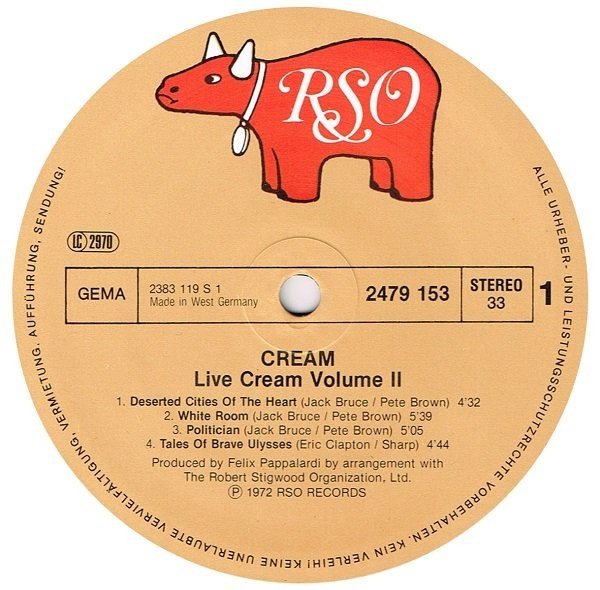 Cream - Live Cream Volume II (LP)