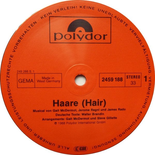 &quot;Haare&quot; Ensemble - Haare (Hair) (LP)