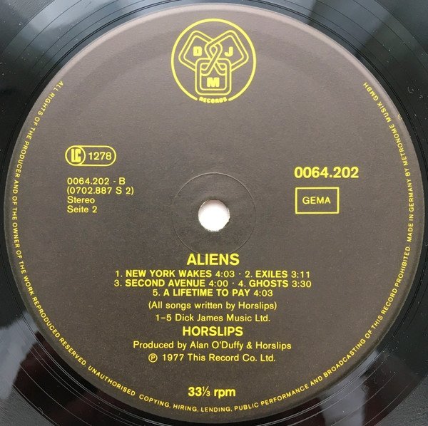 Horslips - Aliens (LP)
