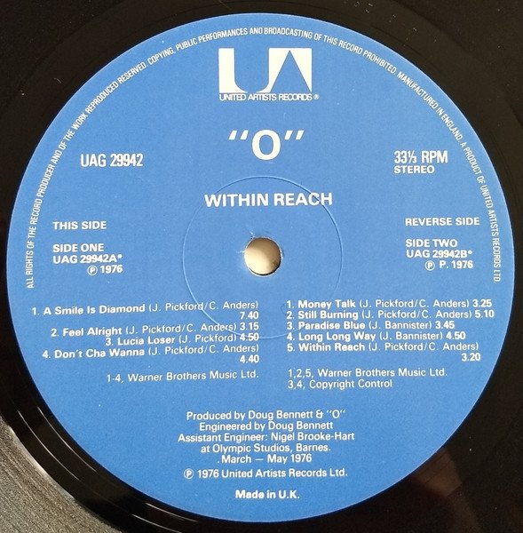 The O Band - Within Reach (LP)