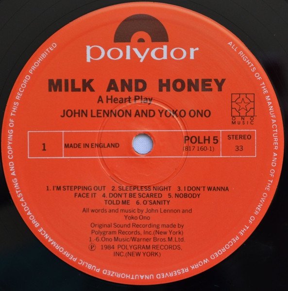 John Lennon And Yoko Ono - Milk And Honey (LP)