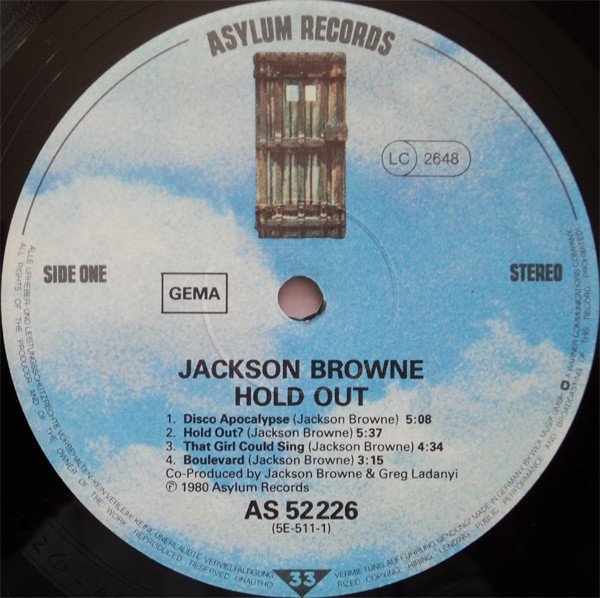 Jackson Browne - Hold Out (LP)