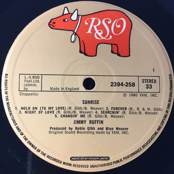 Jimmy Ruffin - Sunrise (LP)