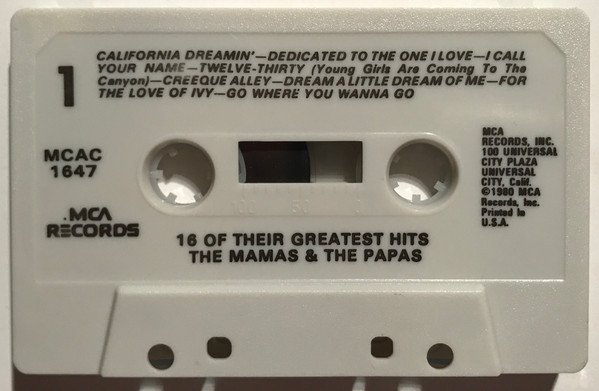 The Mamas &amp; The Papas - 16 Of Their Greatest Hits (MC)