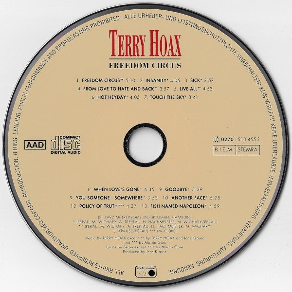Terry Hoax - Freedom Circus (CD)