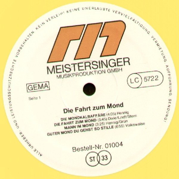 Meistersinger &amp; Ihre Kinder - Die Fahrt Zum Mond (LP)