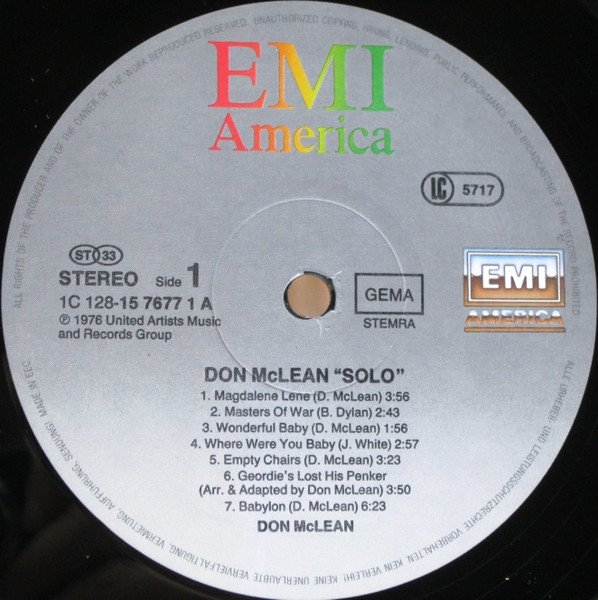 Don McLean - Solo (2LP)