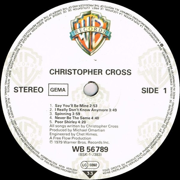Christopher Cross - Christopher Cross (LP)
