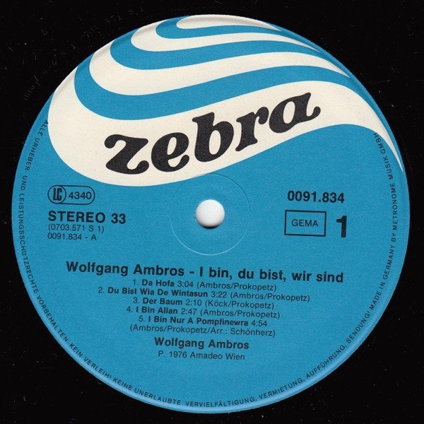 W. Ambros - I Bin, Du Bist, Wir Sind (LP)