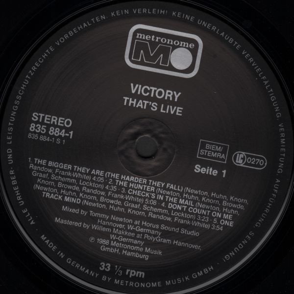 Victory - That's Live (LP)