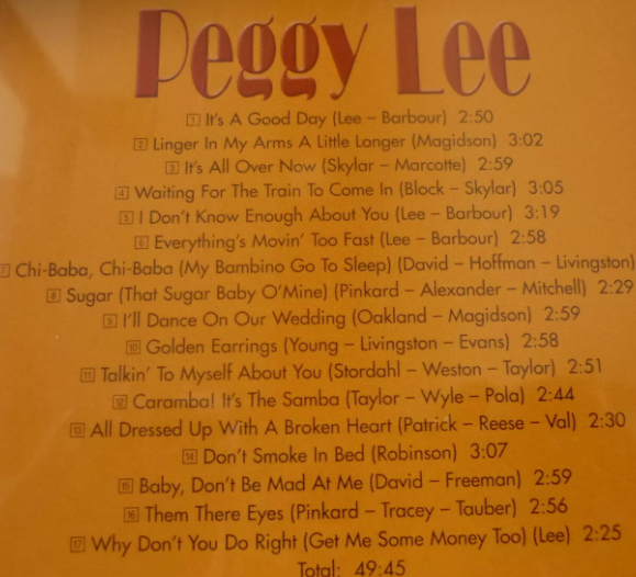 Peggy Lee - The Best Of Peggy Lee (CD)