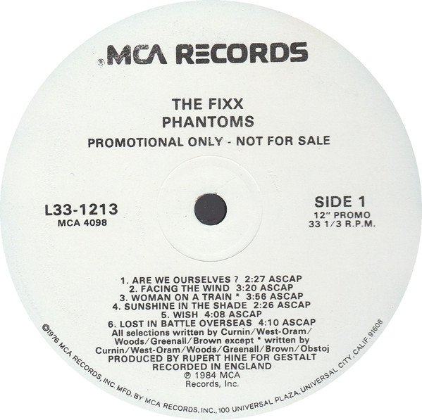 The Fixx - Phantoms (12'')