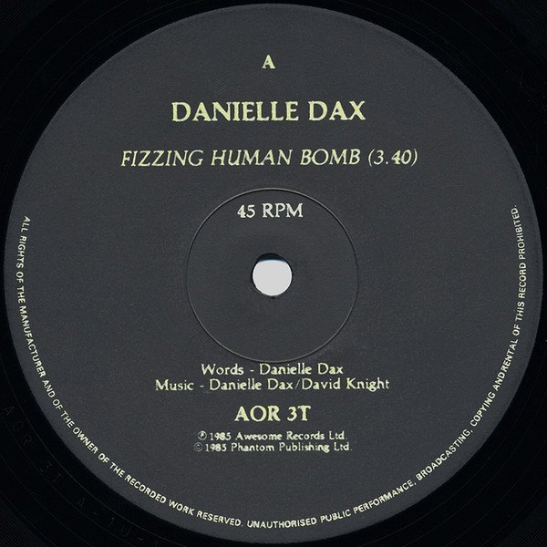 Danielle Dax - Yummer Yummer Man (12'')
