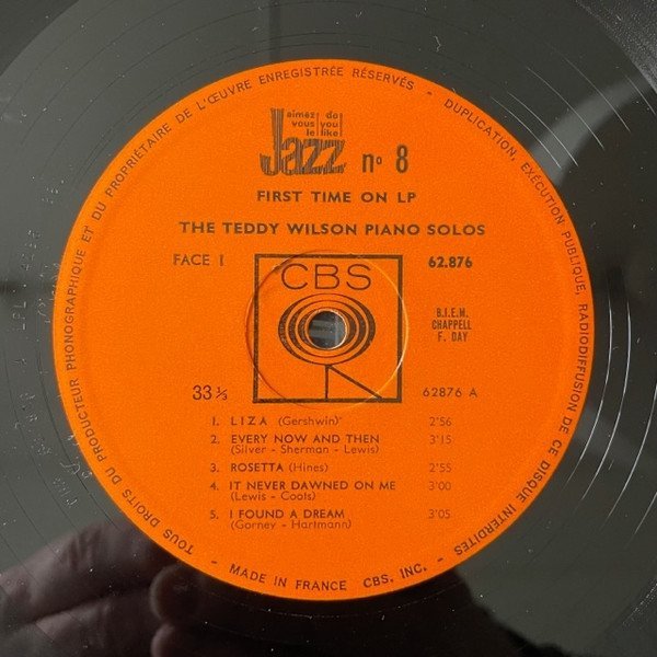 Teddy Wilson - The Teddy Wilson Piano Solos (LP)