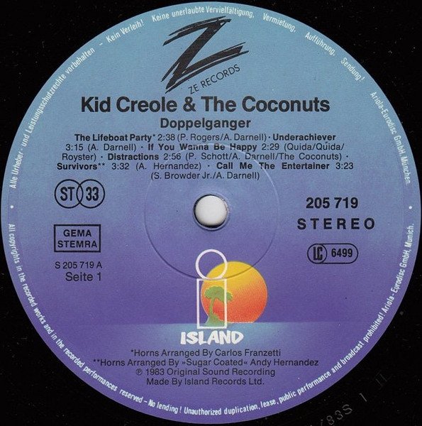 Kid Creole And The Coconuts - Doppelganger (LP)